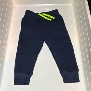 Crewcuts Dark Blue Kids Joggers with Neon Accents